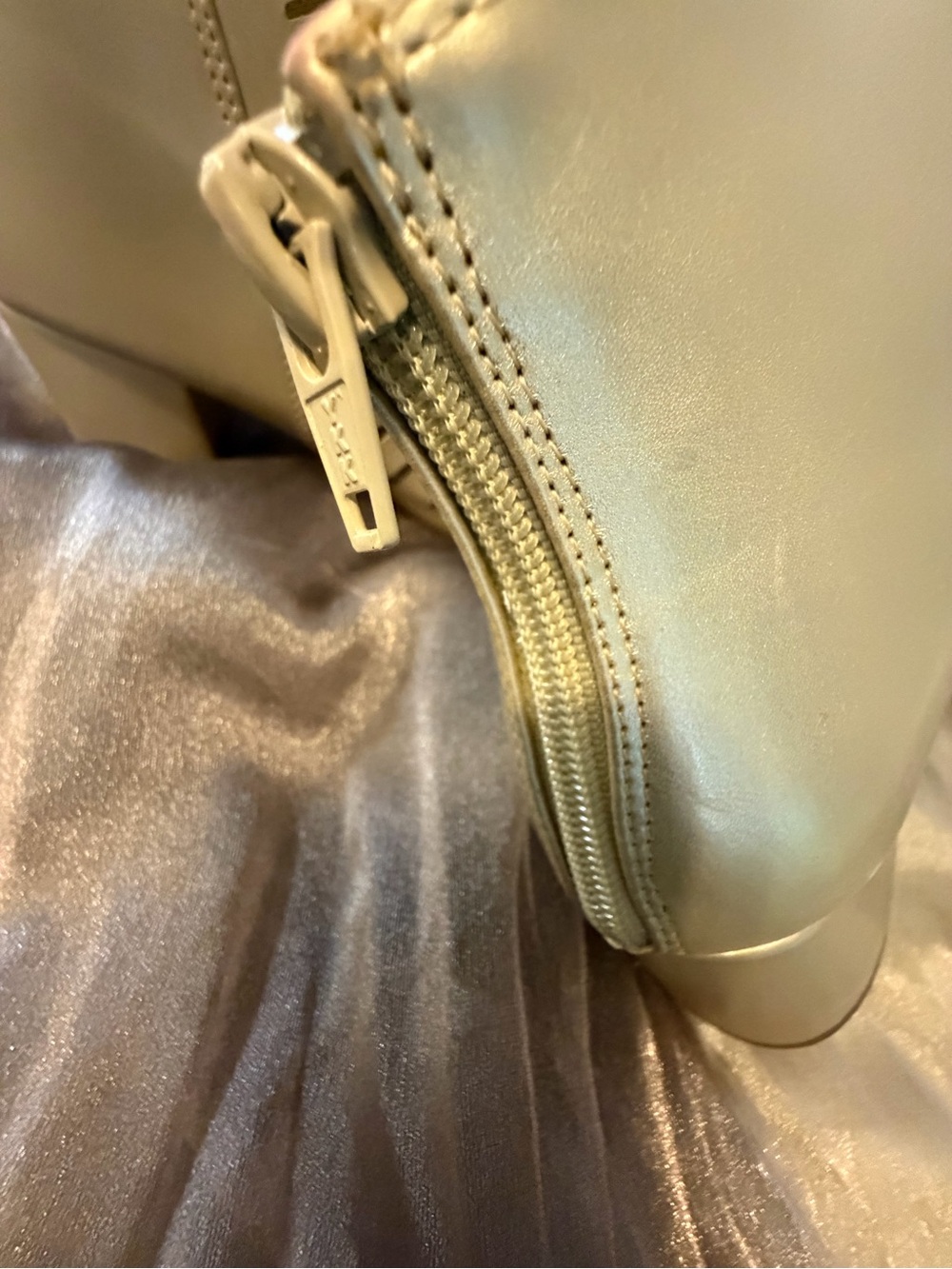 Taylor Metallic Silver Cutout Block Heel Booties - Picture 2 of 8